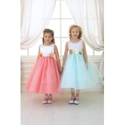 Satin Tulle Flower GIrl Dress
