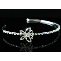 Flower Girl Butterfly Crystal Headband