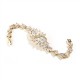 Cubic Zirconia Cluster Bridal Bracelet with Dainty Marquis Stones