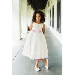 Dupioni Silk Flower Girl Dress