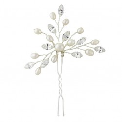 ELODIE CRYSTAL PEARL HAIR PIN