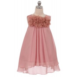 Tulle Flower Chiffon Flowergirl Dress