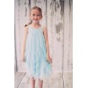 Chiffon Tulle Beaded Flower Girl Dress 
