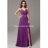 Sexy Split Ruched Chiffon Bridesmaid Dress