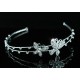 Butterfly Crystal Silver Plated Headband