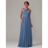 Pleated Chiffon Bridesmaid Dress