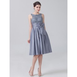 Lace Satin Bridesmaid Dress