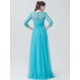 Lace Tulle Bridesmaid Dress with sleeves