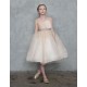 One Shoulder Tulle Flower Girl Dress