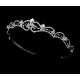 Antique Silver Tiara with Rhinestones
