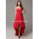 High Low Sweetheart Ruched Bridesmaid Dress
