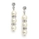 Alternating Pearl and Rondelle Earrings