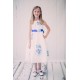 Shantung Petal Rhinestone Flower Girl Dress