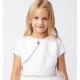 Satin Bolero with Pearl trim