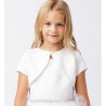 Satin Bolero with Pearl trim