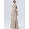 2 Piece Lace Chiffon Crop Top Bridesmaid Dress