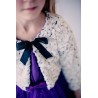2 Tone Cuddle Floral Fur Bolero