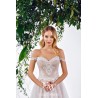 Off-the-Shoulder Sweetheart Lace Tulle Wedding Gown