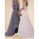 2 Piece Chiffon High-Lo Bridesmaid Dress