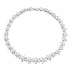 Cubic Zirconia Vintage Bejewelled Necklace