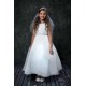 Satin Pearl Trim First Communion Dress