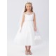 Exquisite Beaded Illusion Lace and Tulle First Communion Dress