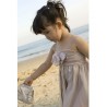 Vintage Mocha Tulle Flower Girl Dress ~ Clearance