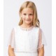Pearl Beaded Organza Cape