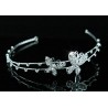Butterfly Crystal Silver Plated Headband
