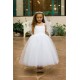 Beaded Sequined Tulle Holy Communion Dress