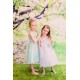 Organza Polka Dot Flower Girl Dress