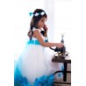 Flower Petal Dress with Sash Flower Girl Dress