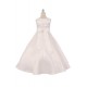 Satin Pearl Trim First Communion Dress