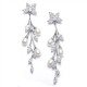 Cascading Freshwater Pearls & CZ Earrings