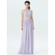 2Piece Chiffon Dress With Pleats Criss Cross Crop Top