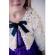 2 Tone Cuddle Floral Fur Bolero