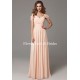 Off The Shoulder Pleated Chiffon Bridesmaid Dress