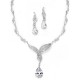  Vintage Bridal Cubic Zirconia Baguettes Bridal Set