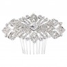 Adella Crystal Silver Hair Comb