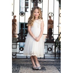 Vintage Boho Flower Girl Dress