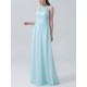 Soft Lace Chiffon Bridemaid Dress Key Hole Back