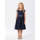 Chiffon Ilusion Beaded Flower Girl Dress