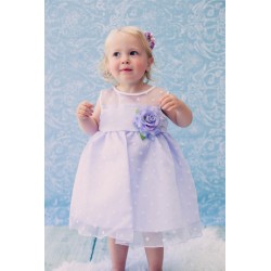 Organza Infant Polka Dot Flower Girl Dress