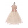 Dusty Rose Classic Flower Girl Dress