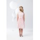 Chiffon Ilusion Beaded Flower Girl Dress