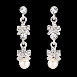 Crystal & Pearls Chic Earrings