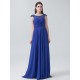 Chiffon Pleated Twist Knot Bridesmaid Dress