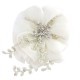 Verity Crystal Flower Headpiece - White
