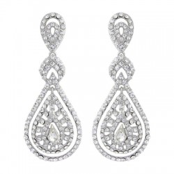 Art Deco Vintage Crystal Earrings