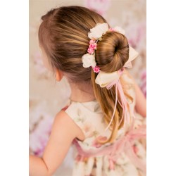 Floral Satin Organza Bunwrap